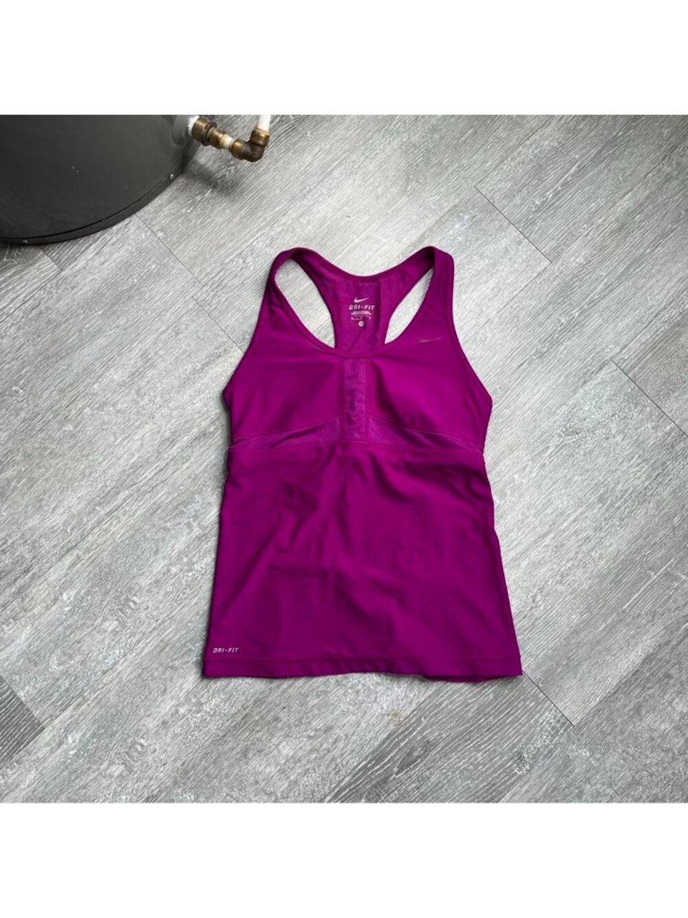 Dark Pink / Purple Nike Dri-Fit Activewear / Sportswear Tank Top / Shirt